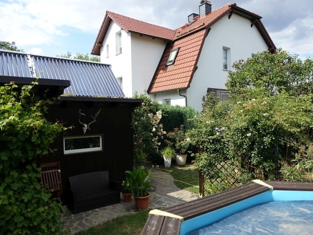 Blick vom Pool