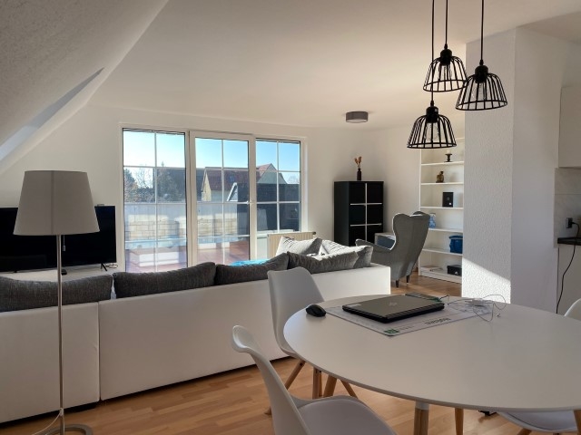 Blick in das Wohnzimmer
